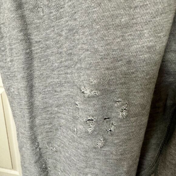Zara Man grey distressed drawstring sweatpants - Picture 5 of 11